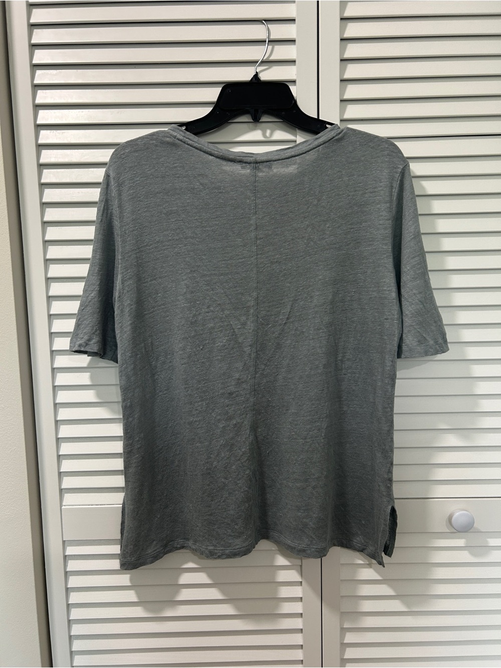 AUW Short Sleeve Crew Neck Tee in Gray - Picture 4 of 6